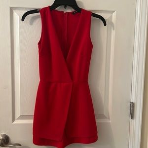 Fashion nova red romper never worn